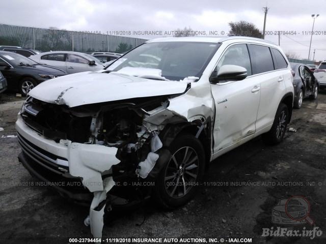 TOYOTA HIGHLANDER XLE HYBRID 2018