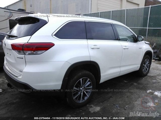 TOYOTA HIGHLANDER XLE HYBRID 2018