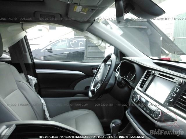 TOYOTA HIGHLANDER XLE HYBRID 2018