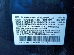 ACURA MDX TECHNOLOGY 2016