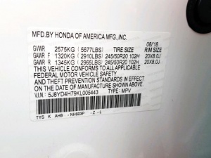 ACURA MDX 2019